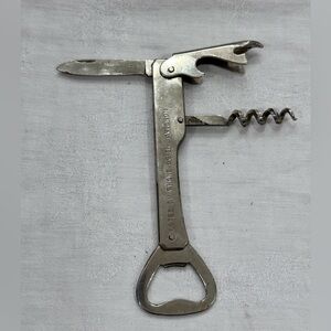 Vintage Wine Opener, Corkscrew, Folding Knife And Bottle Opener Côté Du Rhône